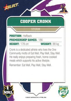 2012 Select One Community #3 Cooper Cronk Back